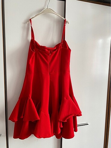 Bershka kırmızı elbise