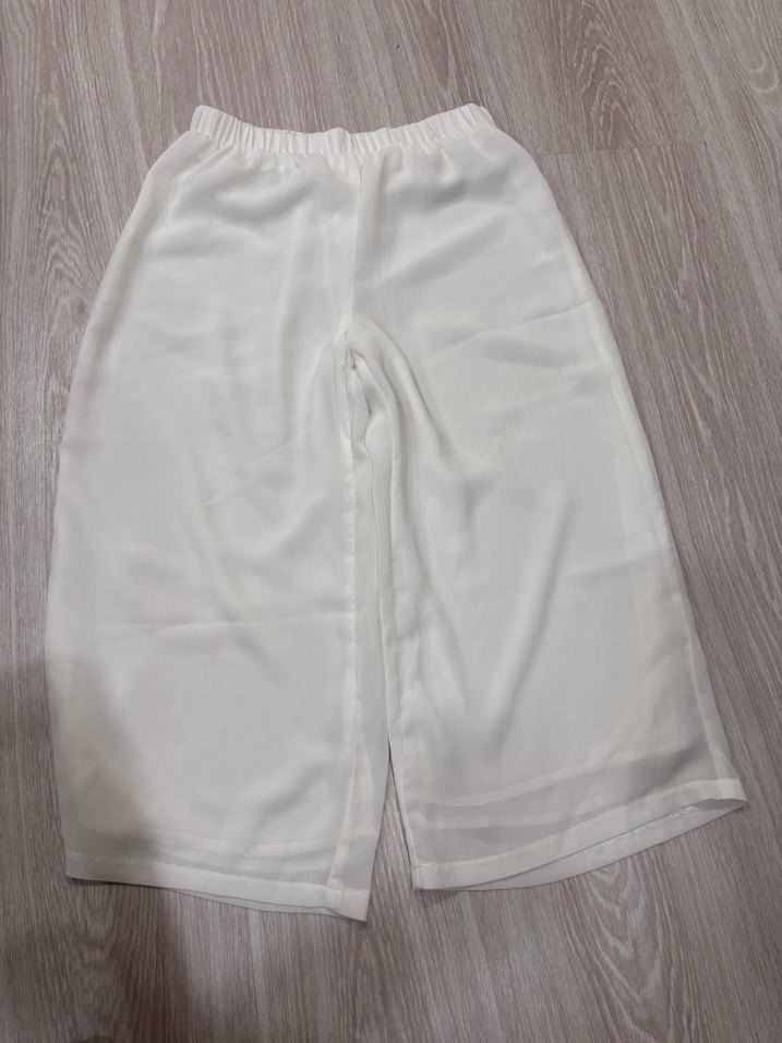Beyaz Kadın Plaj Pantolonu - Görsel 2