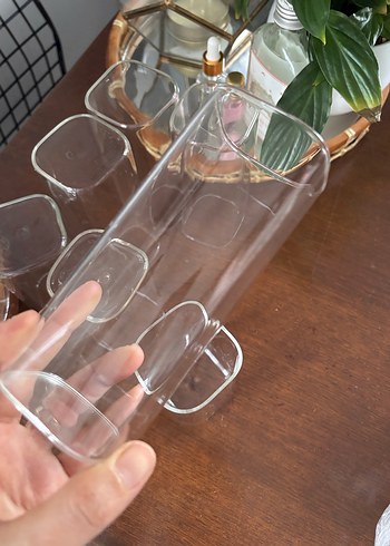 Şeffaf Uzun İnce Cam Bardak - Görsel 5