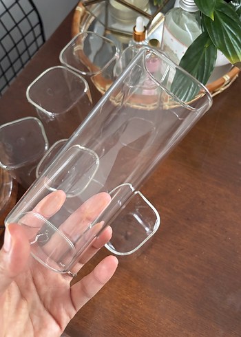 Şeffaf Uzun İnce Cam Bardak - Görsel 4