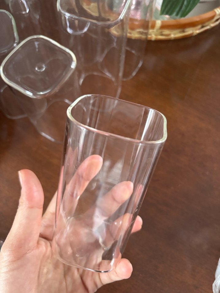Şeffaf Uzun İnce Cam Bardak - Görsel 2