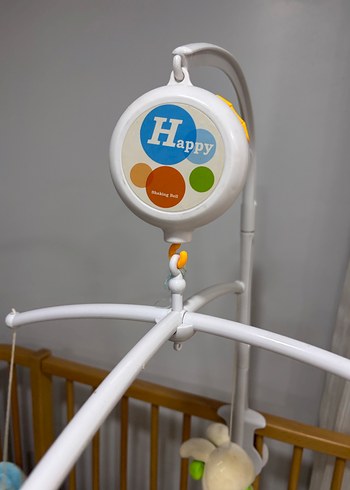 Renkli Peluş Müzikli Bebek Mobil Oyuncak - Görsel 7