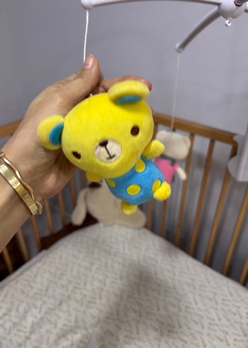 Renkli Peluş Müzikli Bebek Mobil Oyuncak - Görsel 4