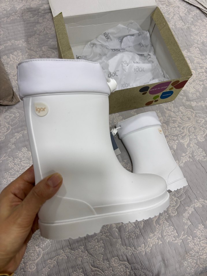 Çocuk Beyaz Yağmur Botu - Igor - Görsel 2