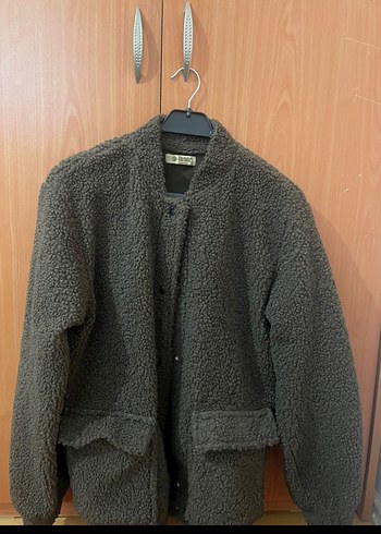 Kahverengi  Kadın peluş mont - Görsel 2