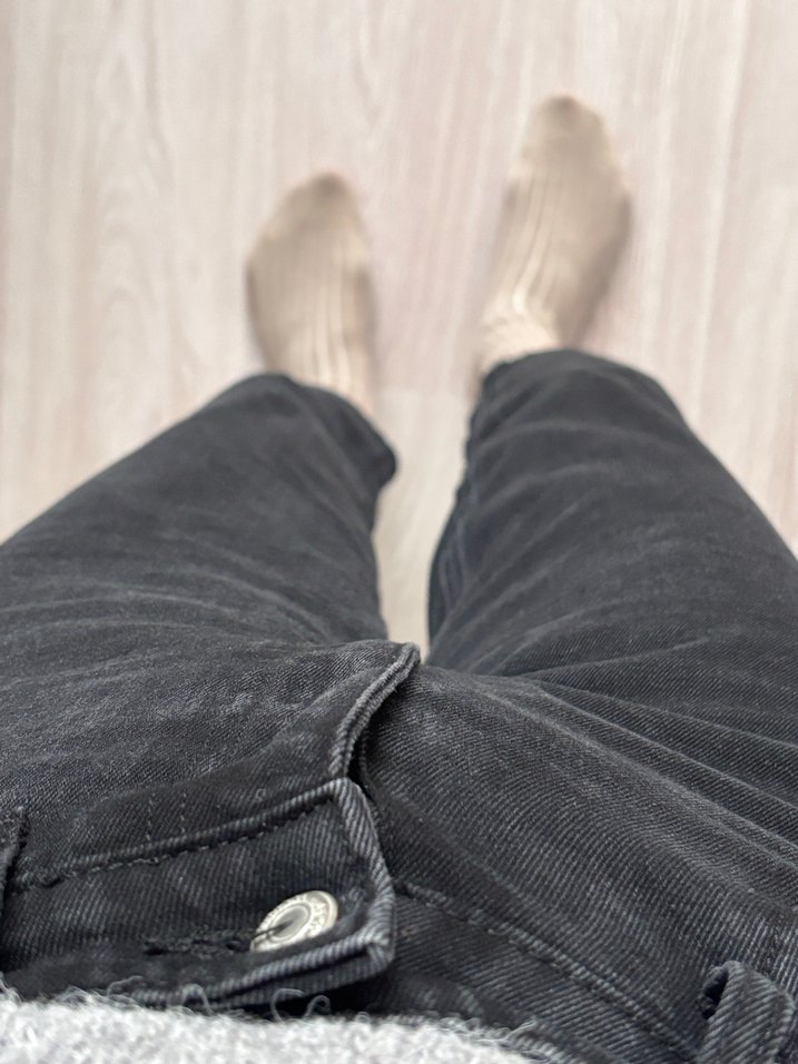 Kadın Siyah yeni jean - Görsel 4