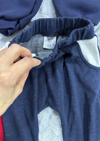 Kırmızı Erkek Bebek İki Parça Takım - Görsel 6