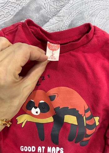 Kırmızı Erkek Bebek İki Parça Takım - Görsel 3