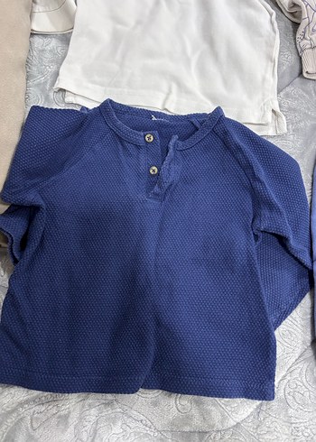 Mavi Gri Bebek Erkek Uzun Kollu 4'lü Takım - Görsel 2