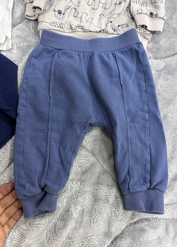 Mavi Gri Bebek Erkek Uzun Kollu 4'lü Takım - Görsel 6