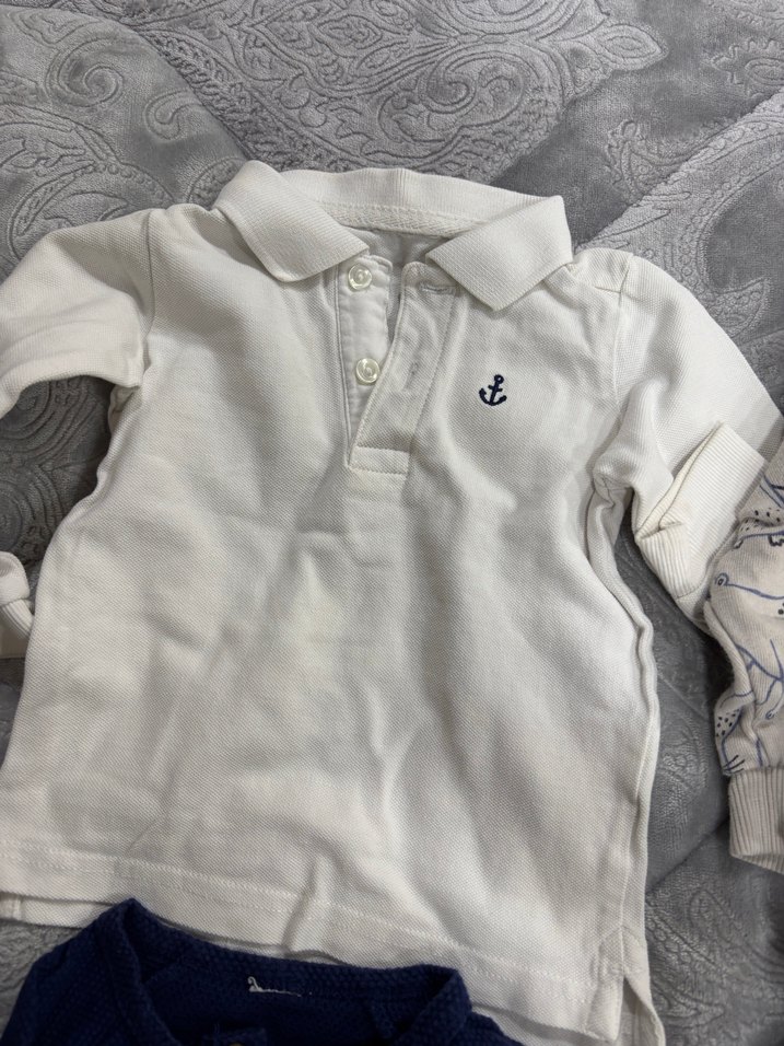 Mavi Gri Bebek Erkek Uzun Kollu 4'lü Takım - Görsel 3