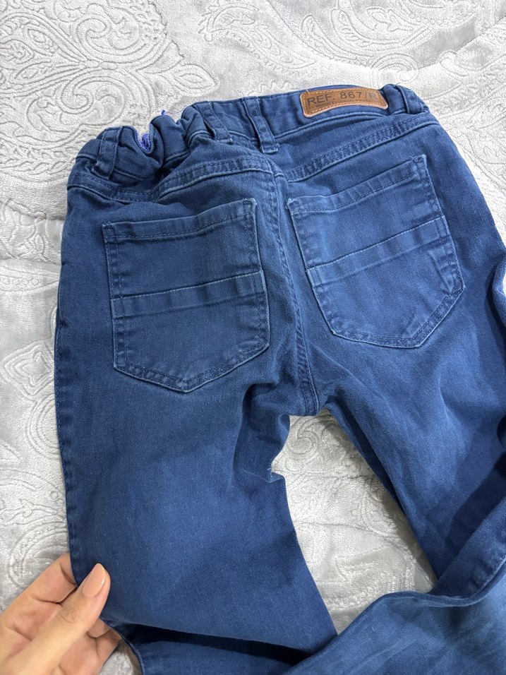 Erkek Çocuk Mavi Denim Pantolon - Görsel 5