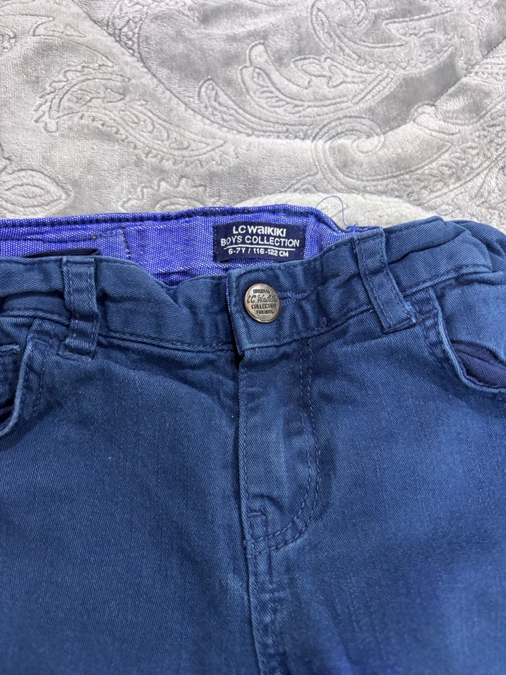 Erkek Çocuk Mavi Denim Pantolon - Görsel 4