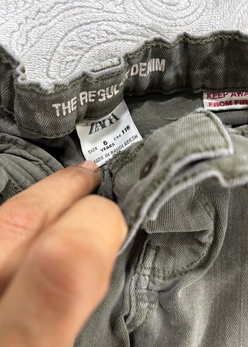 Gri Erkek Çocuk Kot Pantolon - Görsel 2