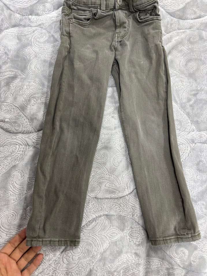 Gri Erkek Çocuk Kot Pantolon - Görsel 3