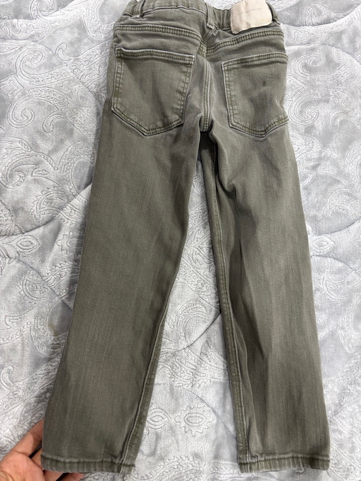 Gri Erkek Çocuk Kot Pantolon - Görsel 4