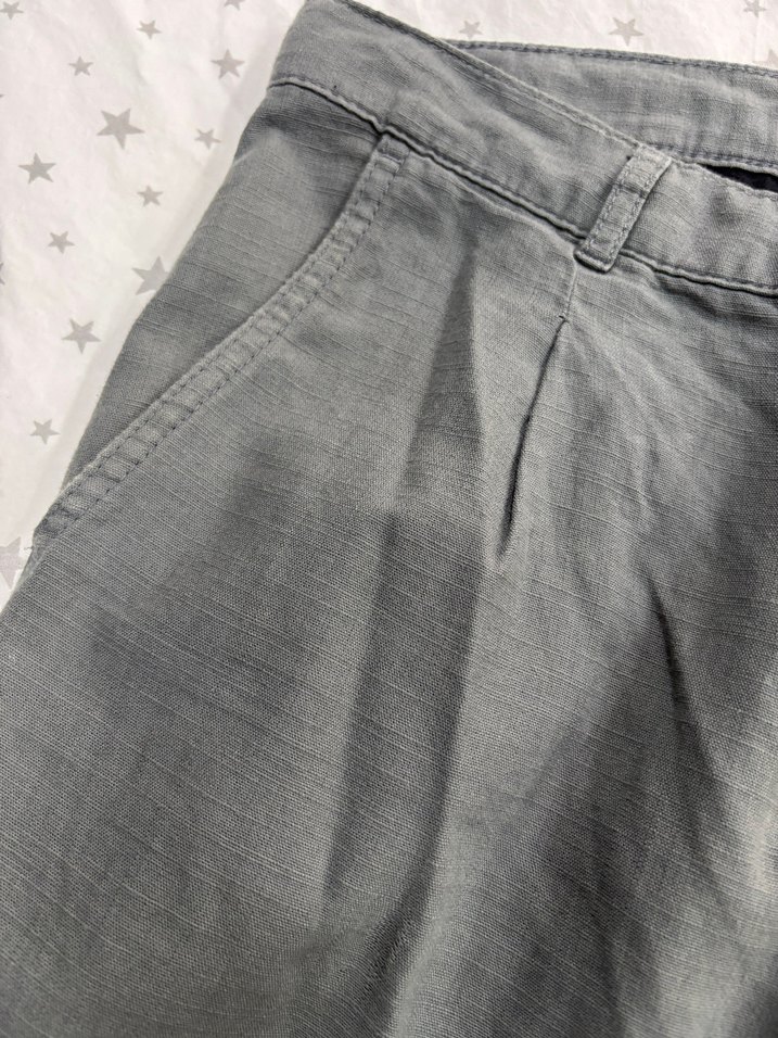 Gri Regular Fit Keten Erkek Pantolon - Görsel 3