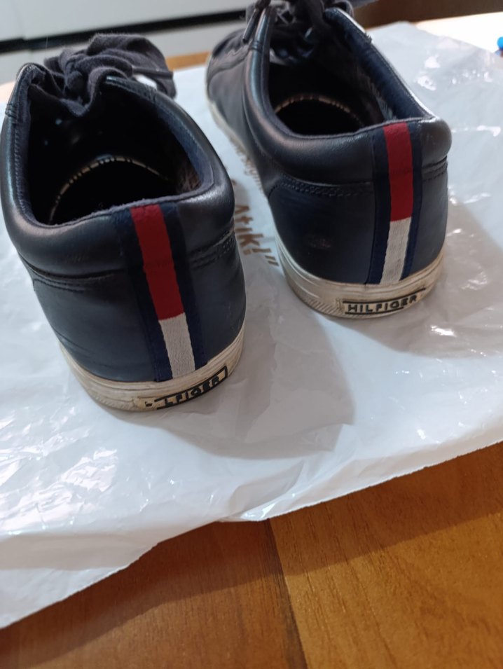 Erkek Koyu Mavi Spor Ayakkabı Bağcığı - Görsel 4