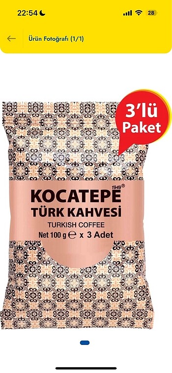 Kocatepe türk kahvesi