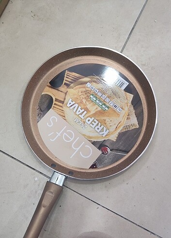  Beden turuncu Renk Chef's krep tava