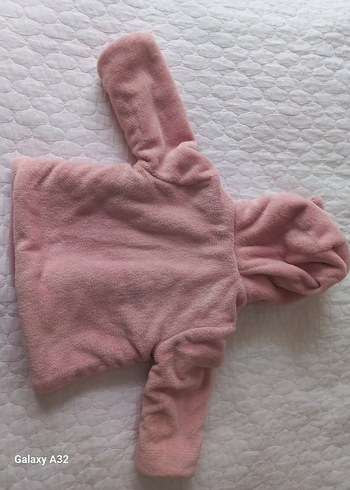 Pembe Kürklü Kız Bebek Tulumu - Görsel 3