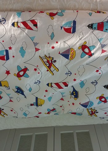 Renkli Baskılı Pamuklu Çocuk Yastık Kılıfı - Görsel 2