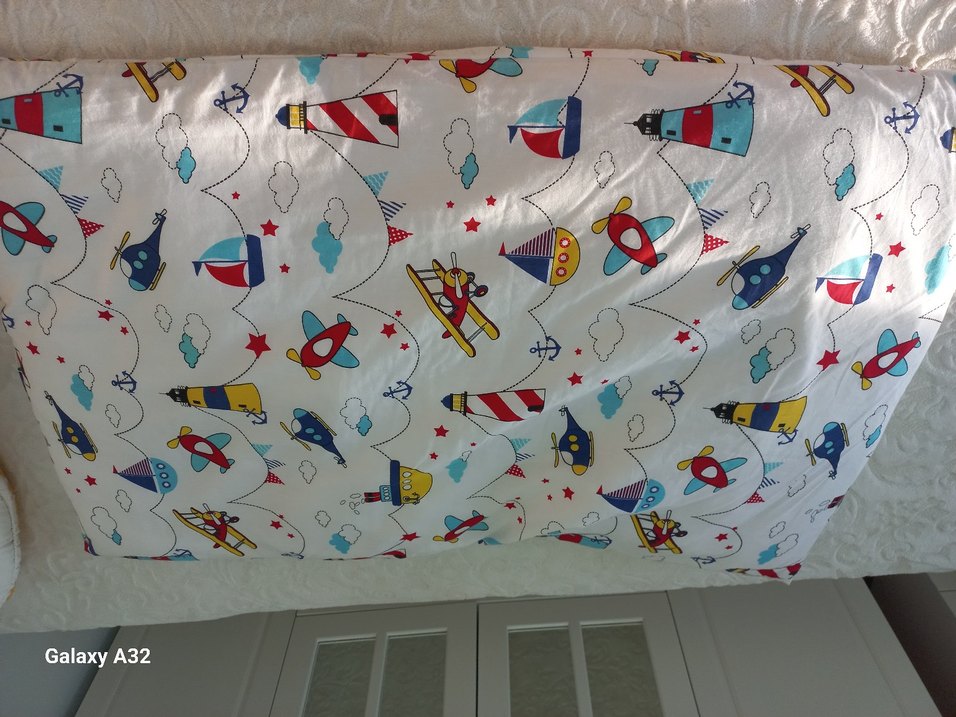 Renkli Baskılı Pamuklu Çocuk Yastık Kılıfı - Görsel 2