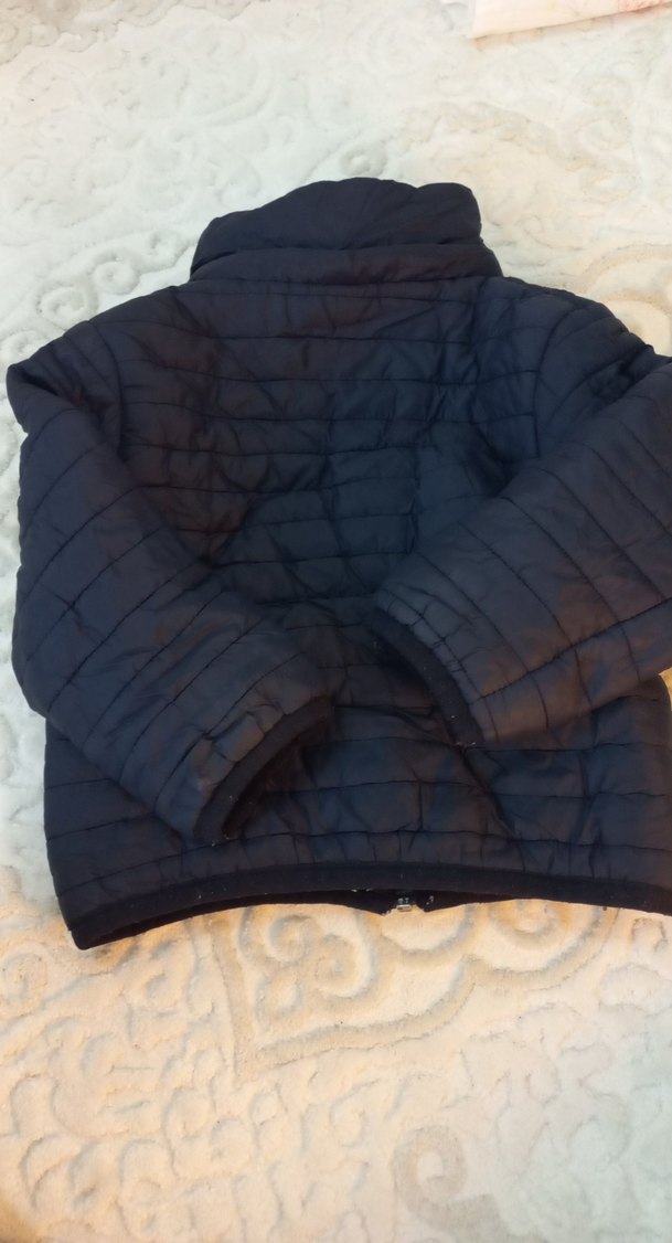 Erkek Çocuk Gri Fermuarlı Mont - Görsel 4