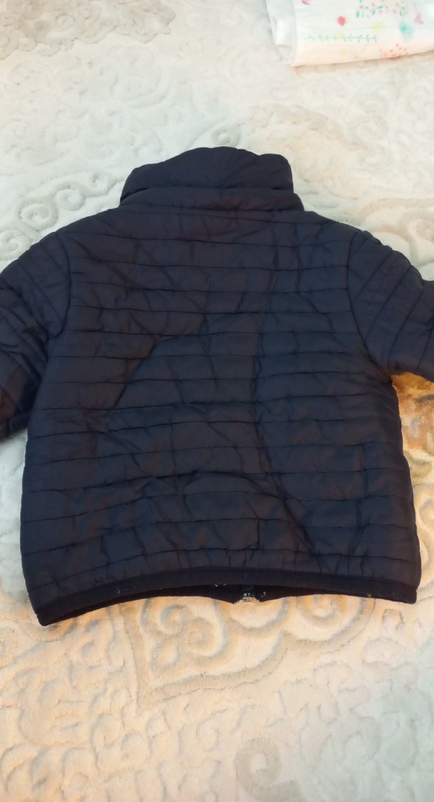 Erkek Çocuk Gri Fermuarlı Mont - Görsel 3