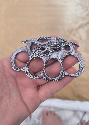 Sterling silver Kayışlı Rock Punk Gri Kadın El Zinciri