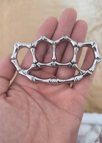 Kayışlı Rock Punk Gri Kadın El Zinciri - Görsel 4