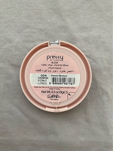 Flormar Pretty 004 Sweet Bronze Allık