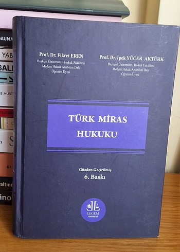 Fikret Eren Türk Miras Hukuku Kitabı - Ciltli - Mor 2024 6.Baskı