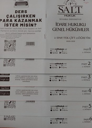 İÜ Salt Hukuk İdare Hukuku Genel Hükümler Kitabı 1.Dönem