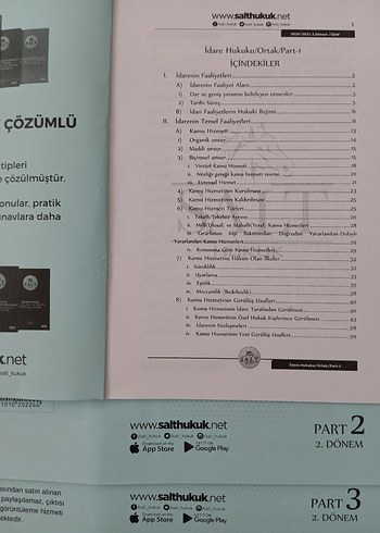  İÜ Salt Hukuk İdare Hukuku Genel Hükümler Kitabı 1.Dönem