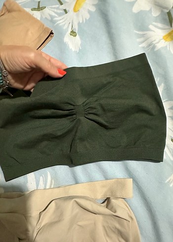 s Beden haki Renk Büstiyer yarim atlet sütyen