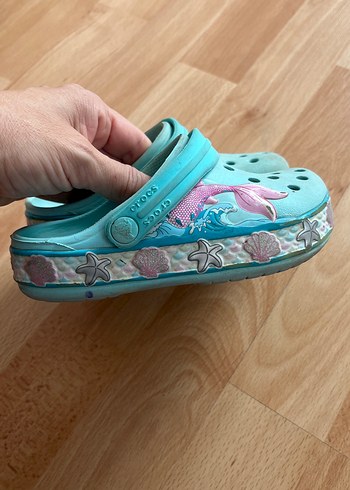 24 Beden turkuaz Renk Kız çocuk Crocs terlik