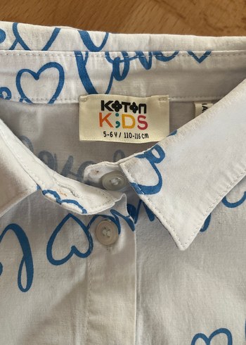 Kız Çocuk Beyaz Kolsuz Gömlek - Görsel 2