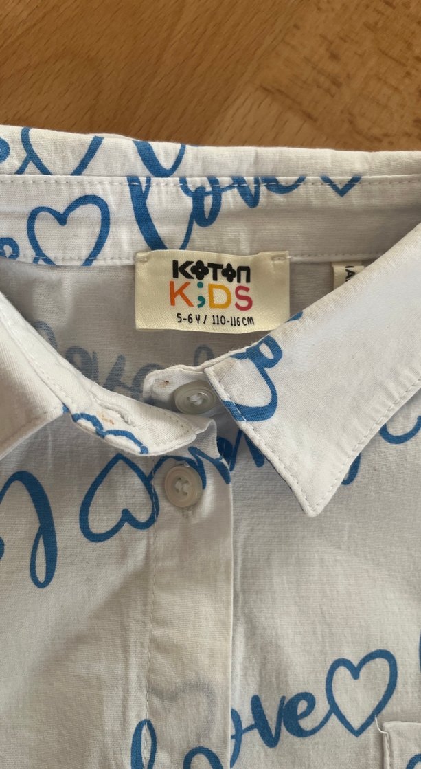 Kız Çocuk Beyaz Kolsuz Gömlek - Görsel 2