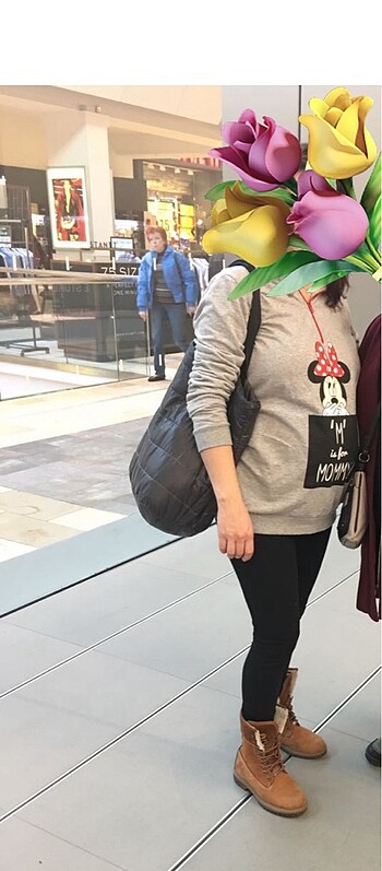 xxl Beden gri Renk Hamile üst