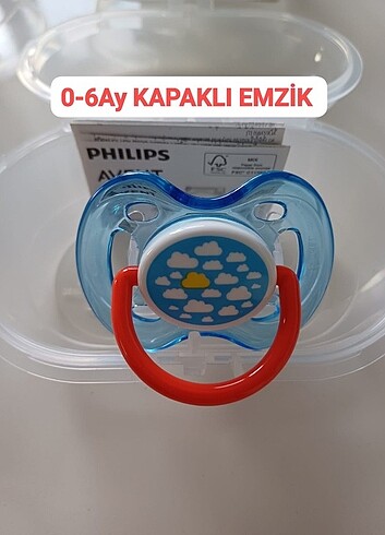 Philips avent emzik Free Flow kapaklı emzik 