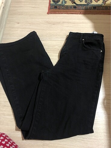 trendyolmilla wide leg siyah pantolon