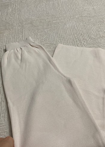 Bej Triko Keten Kadın Pantolon