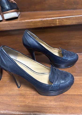 Klasik Kahverengi Kadın Topuklu Ayakkabı - Görsel 3