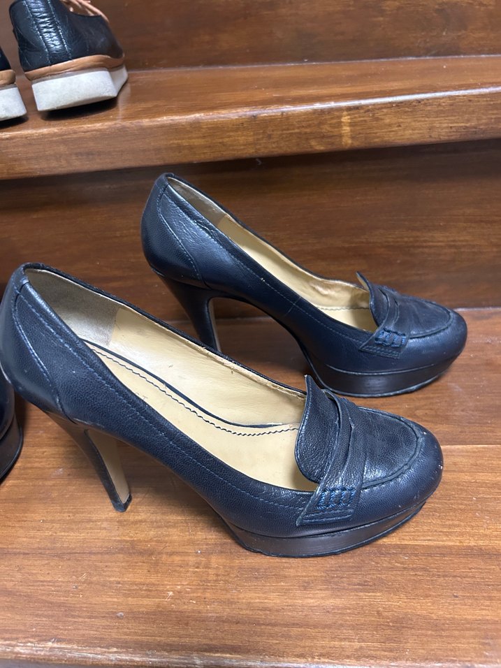 Klasik Kahverengi Kadın Topuklu Ayakkabı - Görsel 3