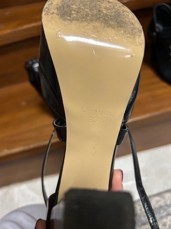 Kadın Siyah Platform Topuklu Tokalı Ayakkabı - Görsel 5