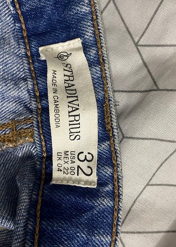 Stradivarius Kadın Mavi Sokak Stili Jean