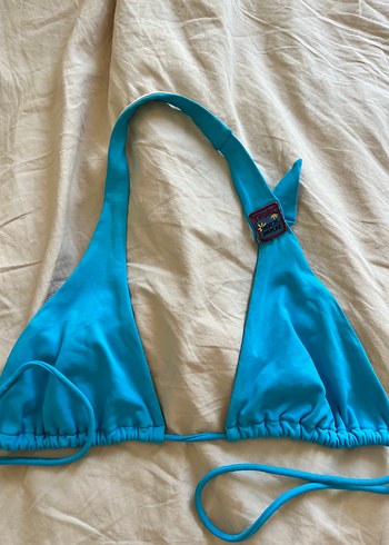 Parlak Mavi İpli Kadın Bikini Üstü
