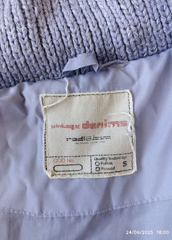 s Beden Lila Kapüşonlu Kadın Şişme Mont