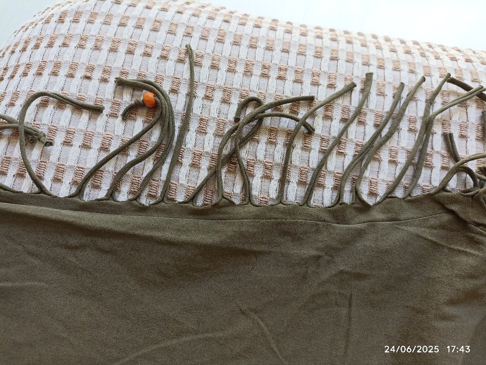 File Detaylı Keten Tunik - Görsel 4